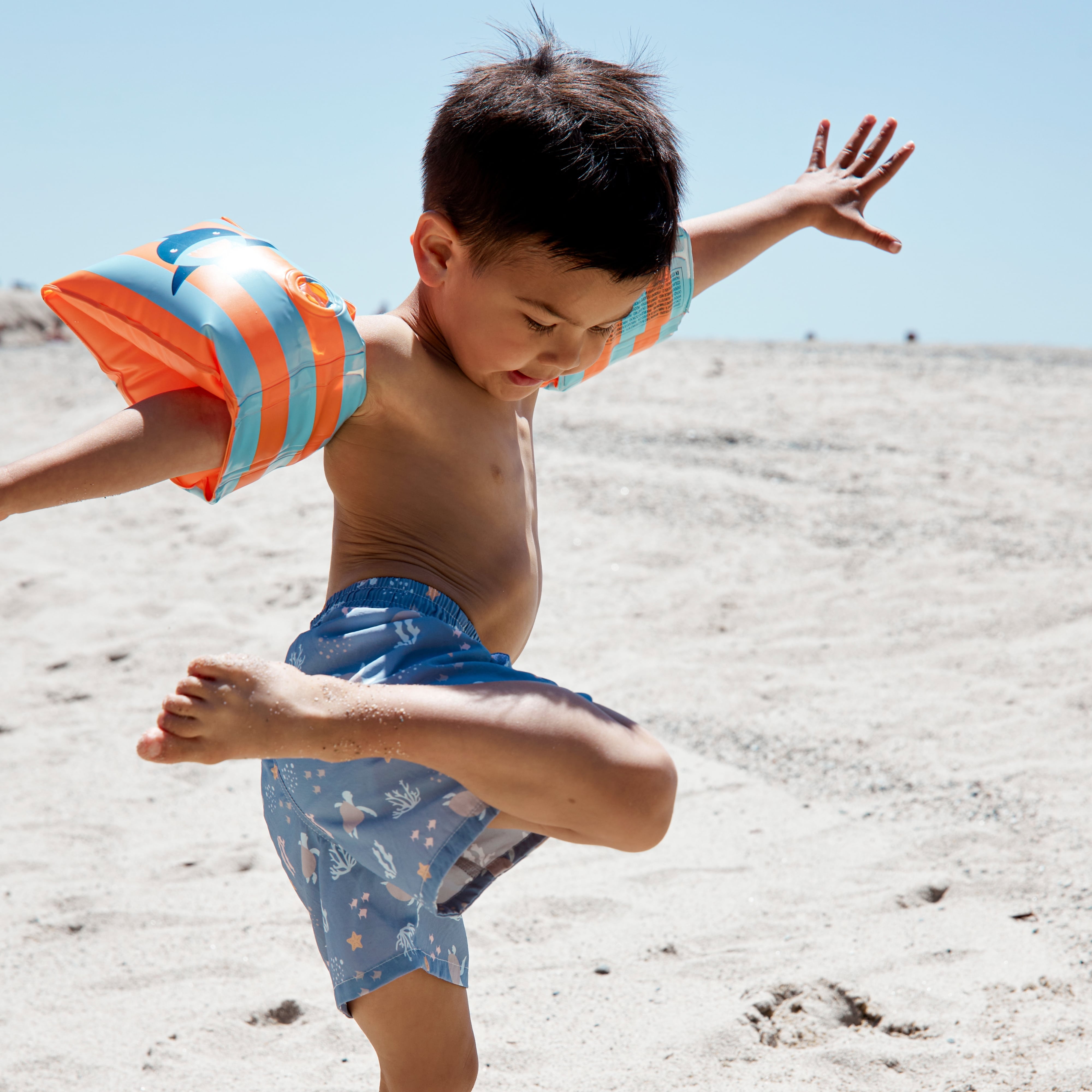 Zwembandjes - Oranje/Blauw - Tropic Shark - 2/6 Jaar