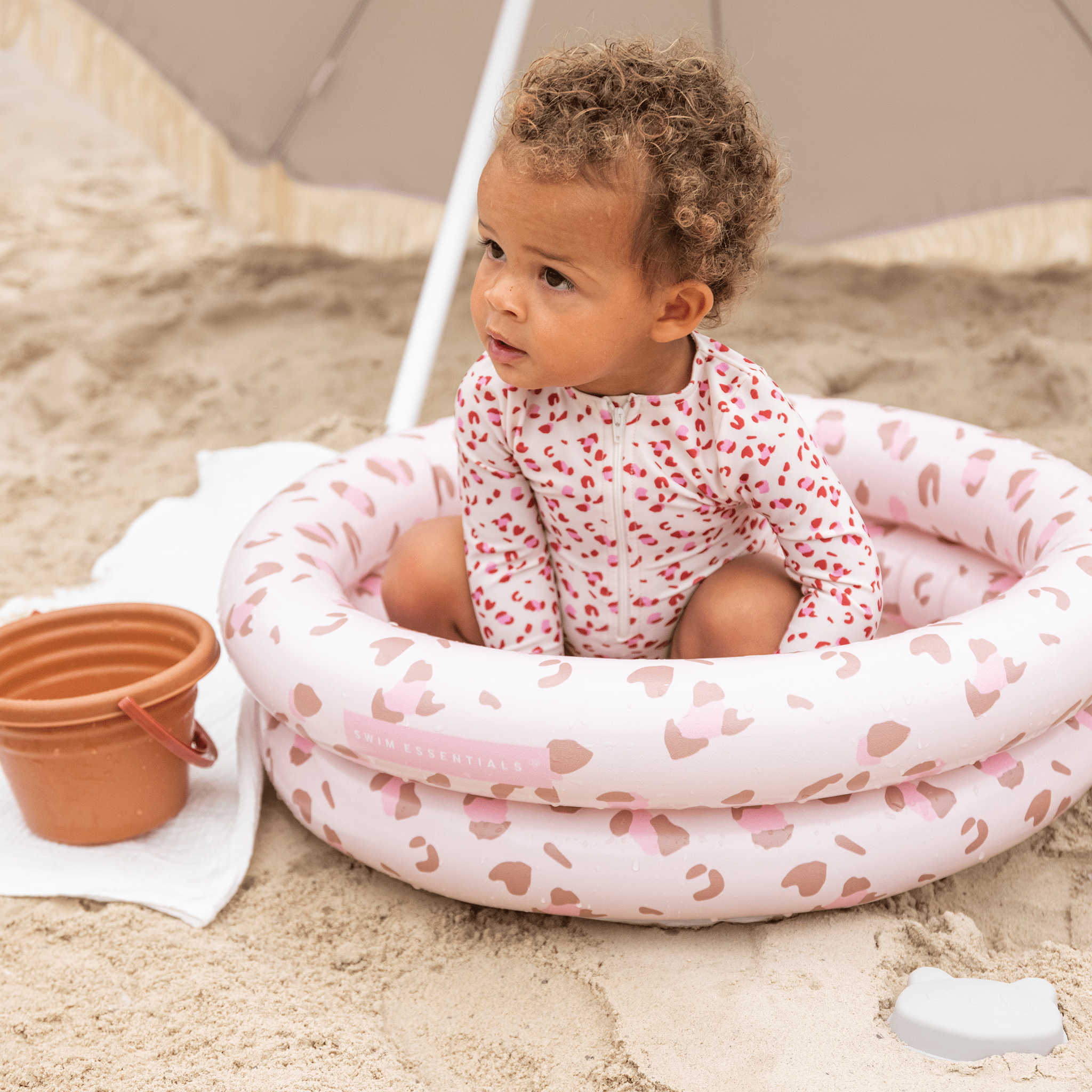 Baby Zwembad - Oudroze - Leopard - Ø 60 cm