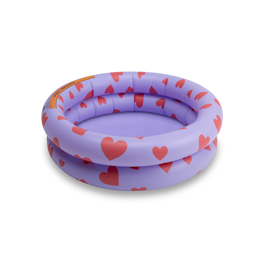 Baby Zwembad - Paars - Hearts - Ø 60 cm