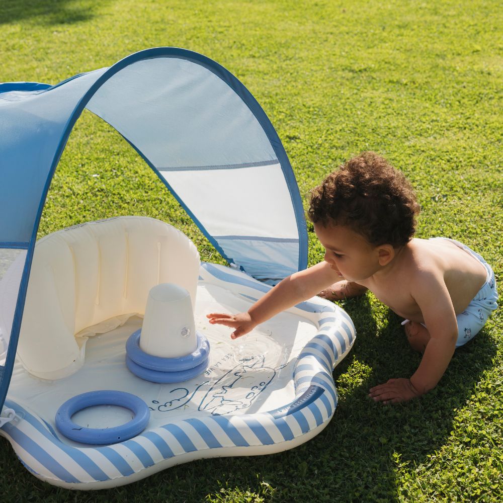 Baby Splash Mat - Blauw - Surfer - Ø 76 Cm
