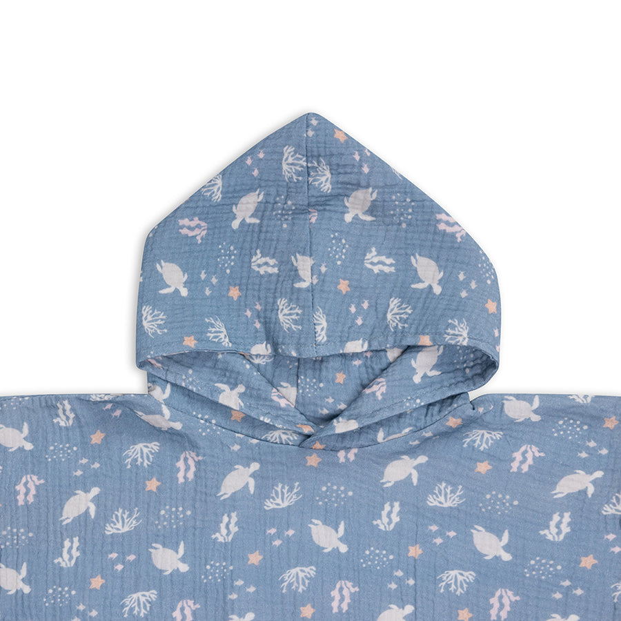 Strandponcho - Blauw - Coral Bliss - 52 x 52 cm