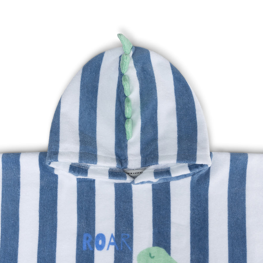Strandponcho - Blauw - Dino - 65 x 65 cm