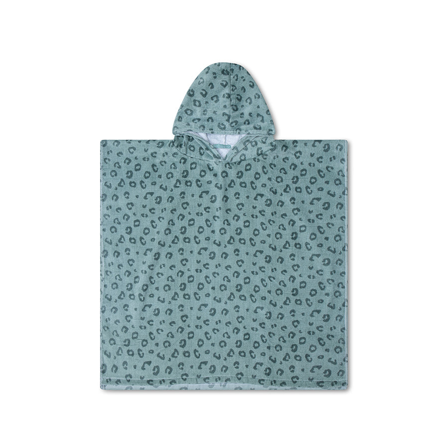 Strandponcho - Groen - Leopard - 65 x 65 cm