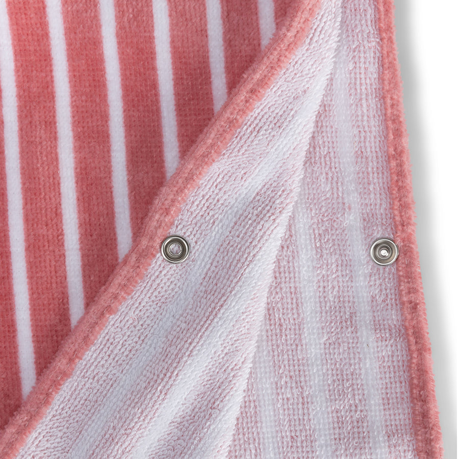 Strandponcho - Rood/Wit - Daisy Flower - 65 x 65 cm