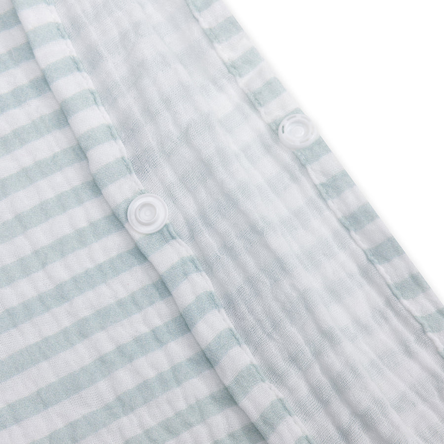 Strandponcho - Wit/Groen - Crabby - 52 x 52 cm