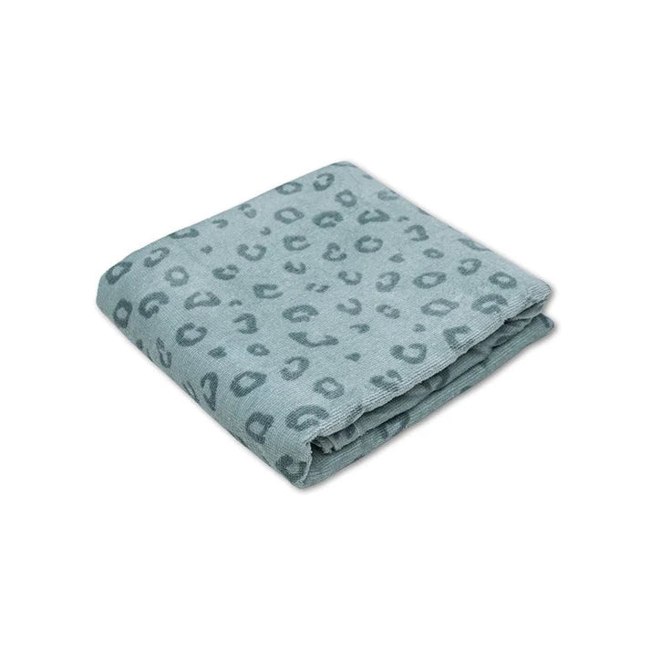 Strandlaken Katoen - Groen - Leopard - 135 x 65 cm