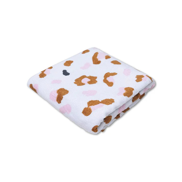 Strandlaken Katoen - Kaki - Leopard - 135 x 65 cm