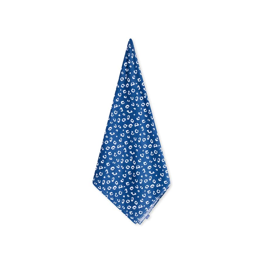 Strandlaken Microvezel - Blauw - Leopard - 135 x 65 cm