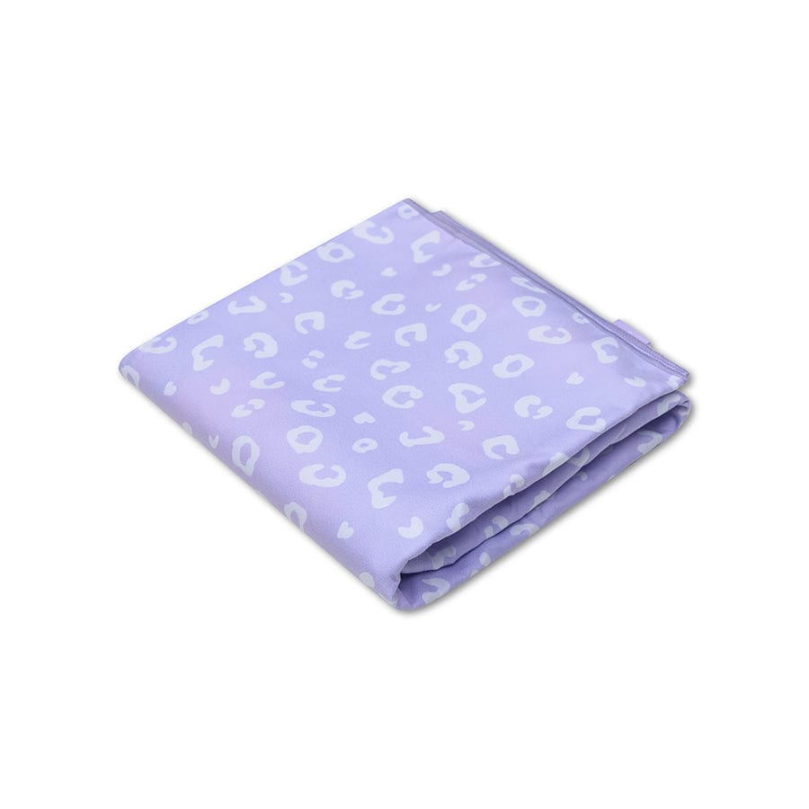 Strandlaken Microvezel - Lila - Leopard - 135 x 65 cm