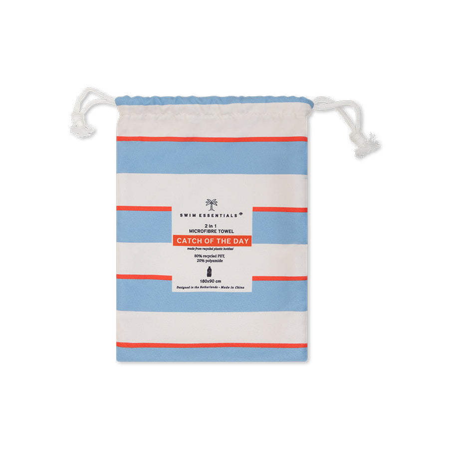 Strandlaken Microvezel - Meerkleurig - Catch Of The Day - 180 x 90 cm