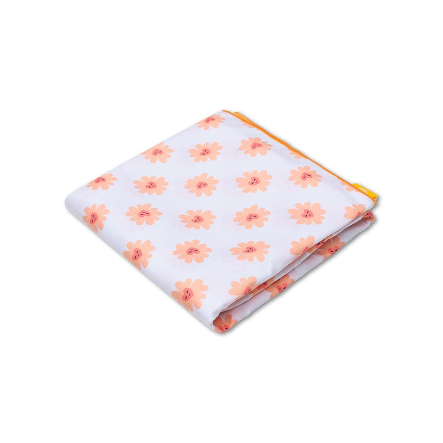 Strandlaken Microvezel - Meerkleurig - Floral Love - 135 x 65 cm