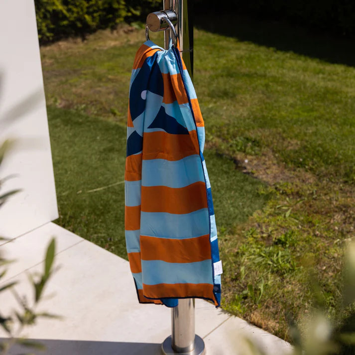 Strandlaken Microvezel - Meerkleurig - Tropic Shark - 135 x 65 cm