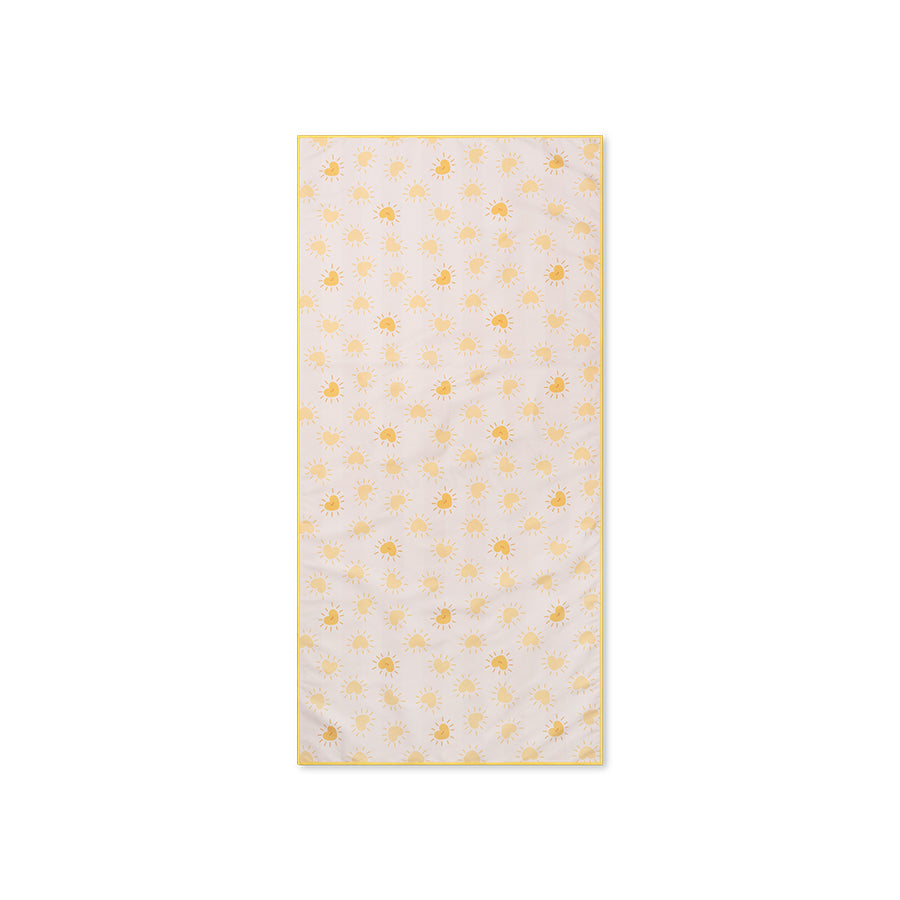 Strandlaken Microvezel - Geel - Flower Market - 135 x 65 cm