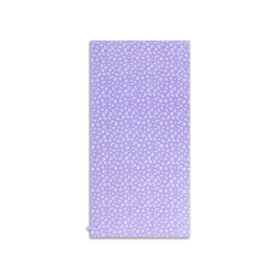 Strandlaken Katoen - Lila - Leopard - 135 x 65 cm