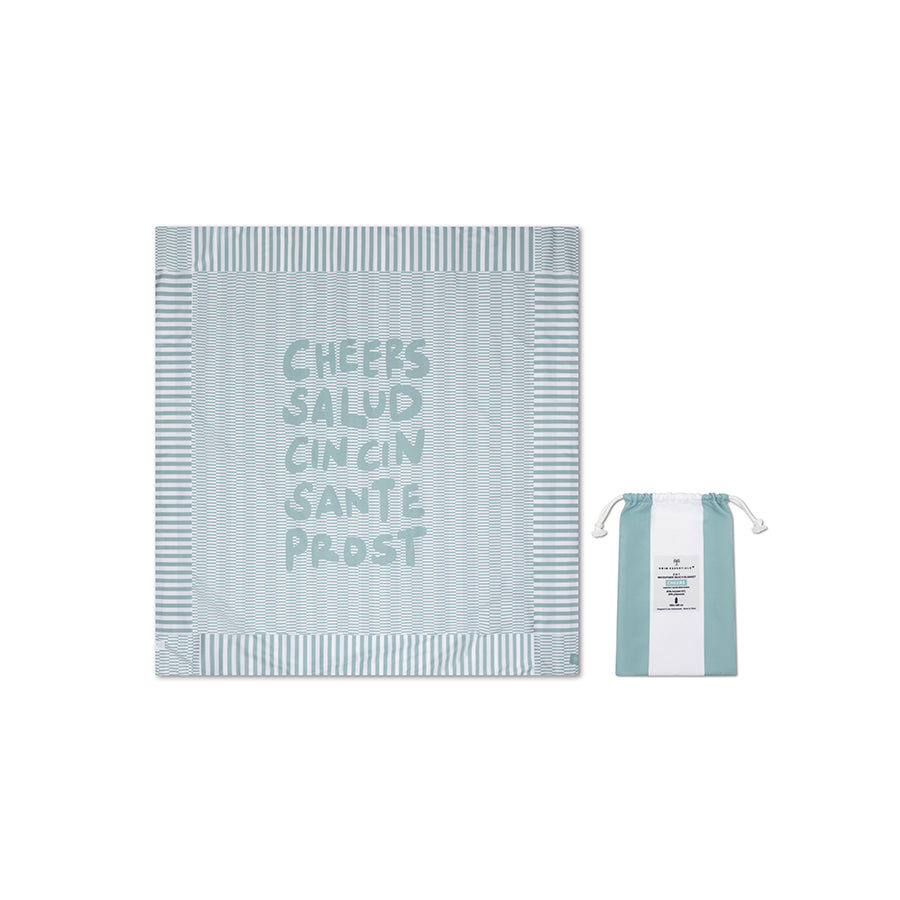 Strandlaken Microvezel - Groen - Cheers - 180 x 180 cm