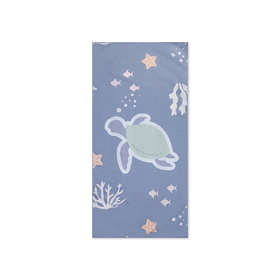 Strandlaken Microvezel - Blauw - Coral Bliss - 135 x 65 cm