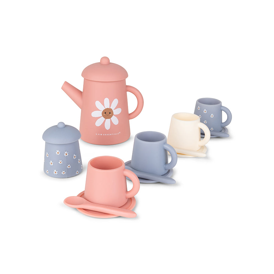 Siliconen Thee Speel Set - Meerkleurig - Daisy Flower