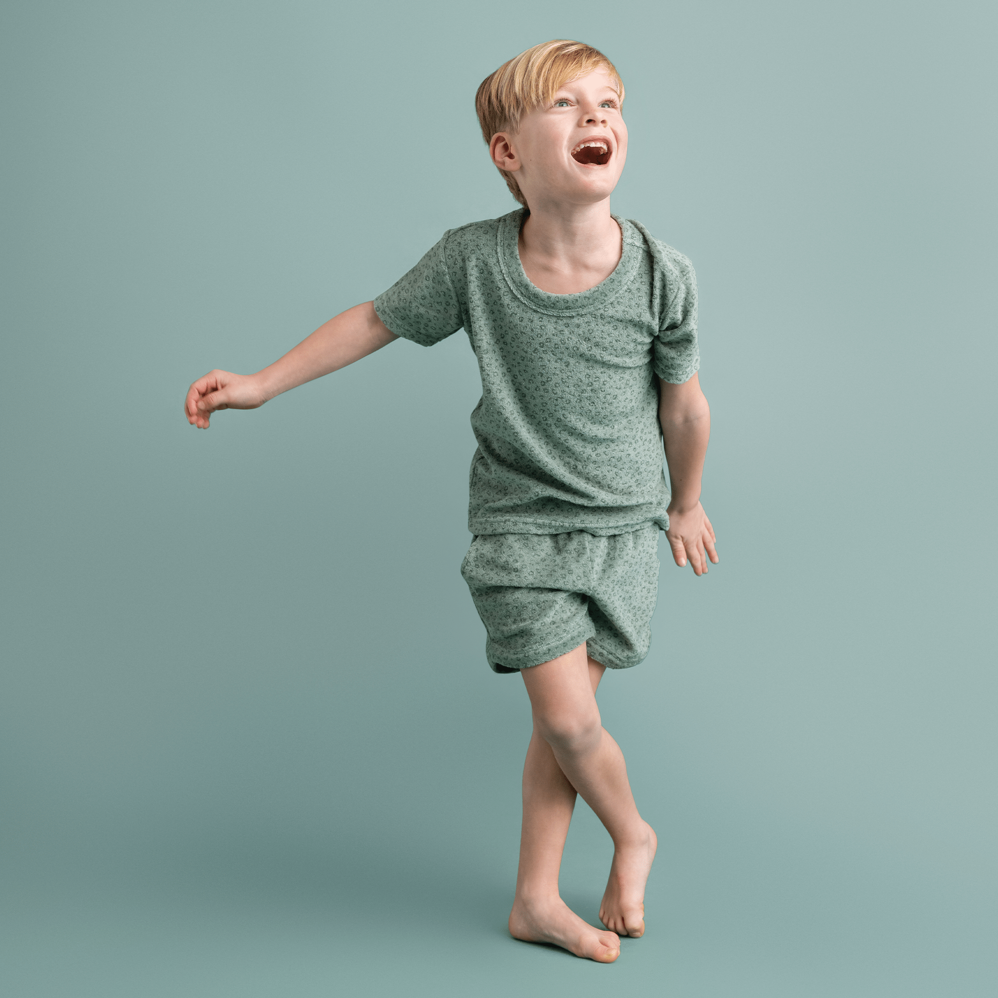 Jongens Zwemkleding - Muslin - Groen - Leopard