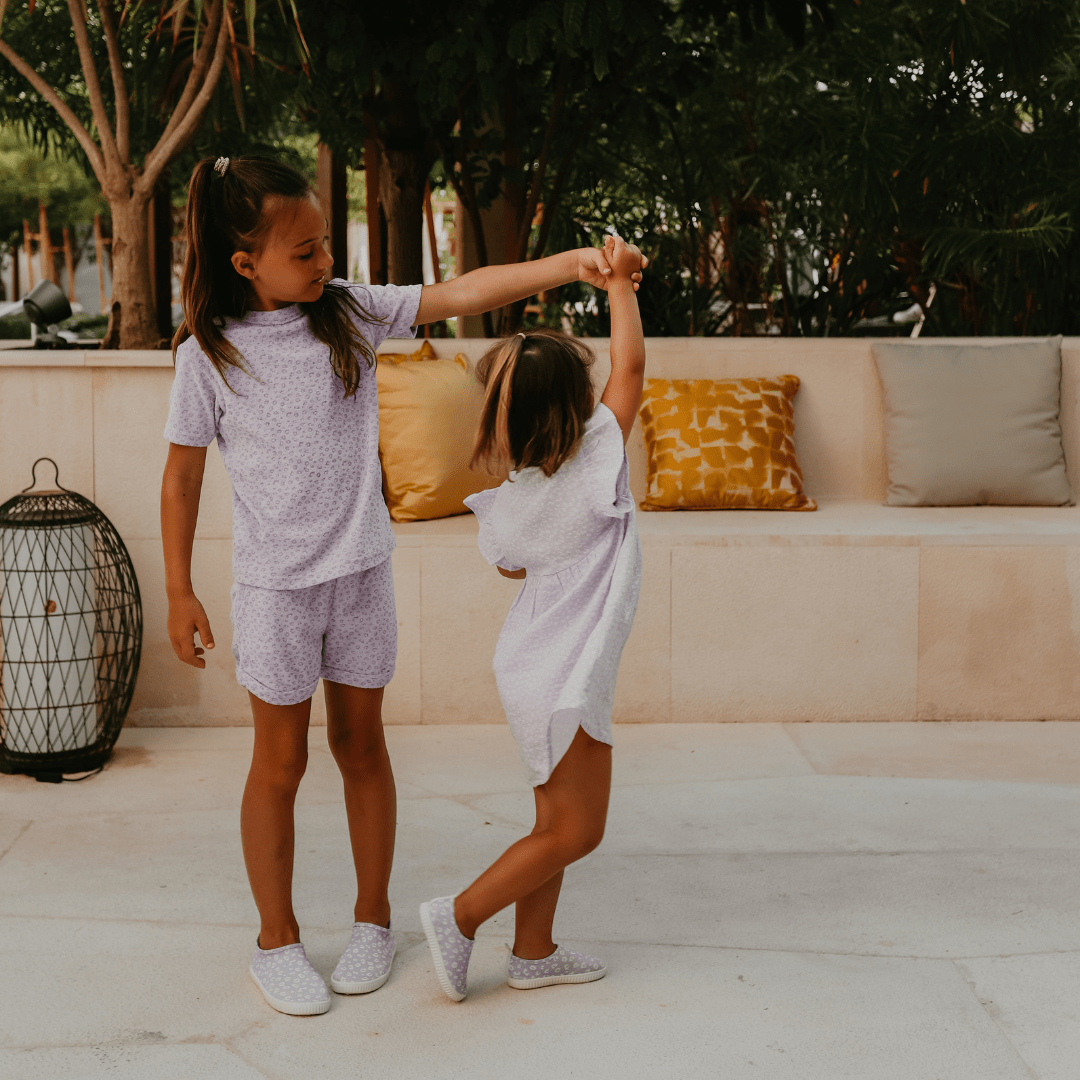 Strandset Meisjes - Terry - Lila - Leopard