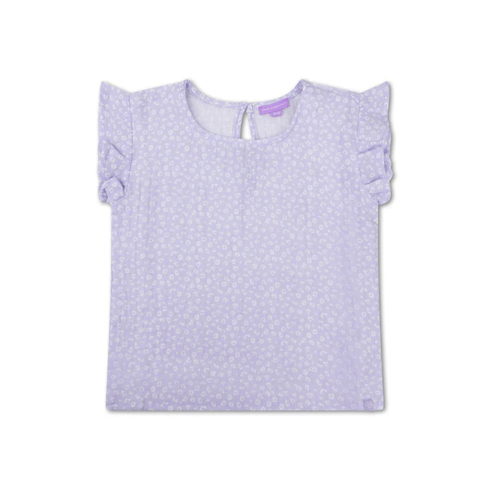 Strandset Meisjes - Muslin - Lila - Leopard