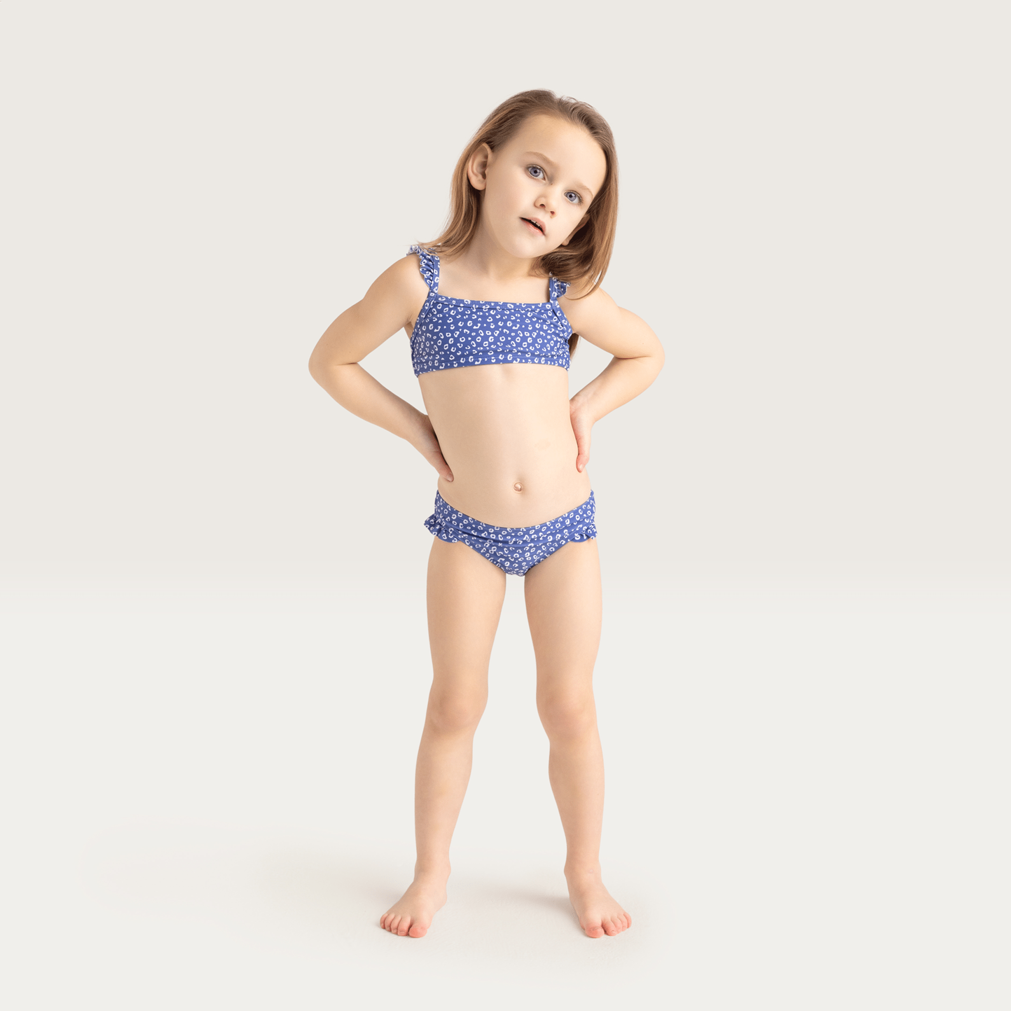 Bikini - Blauw - Leopard