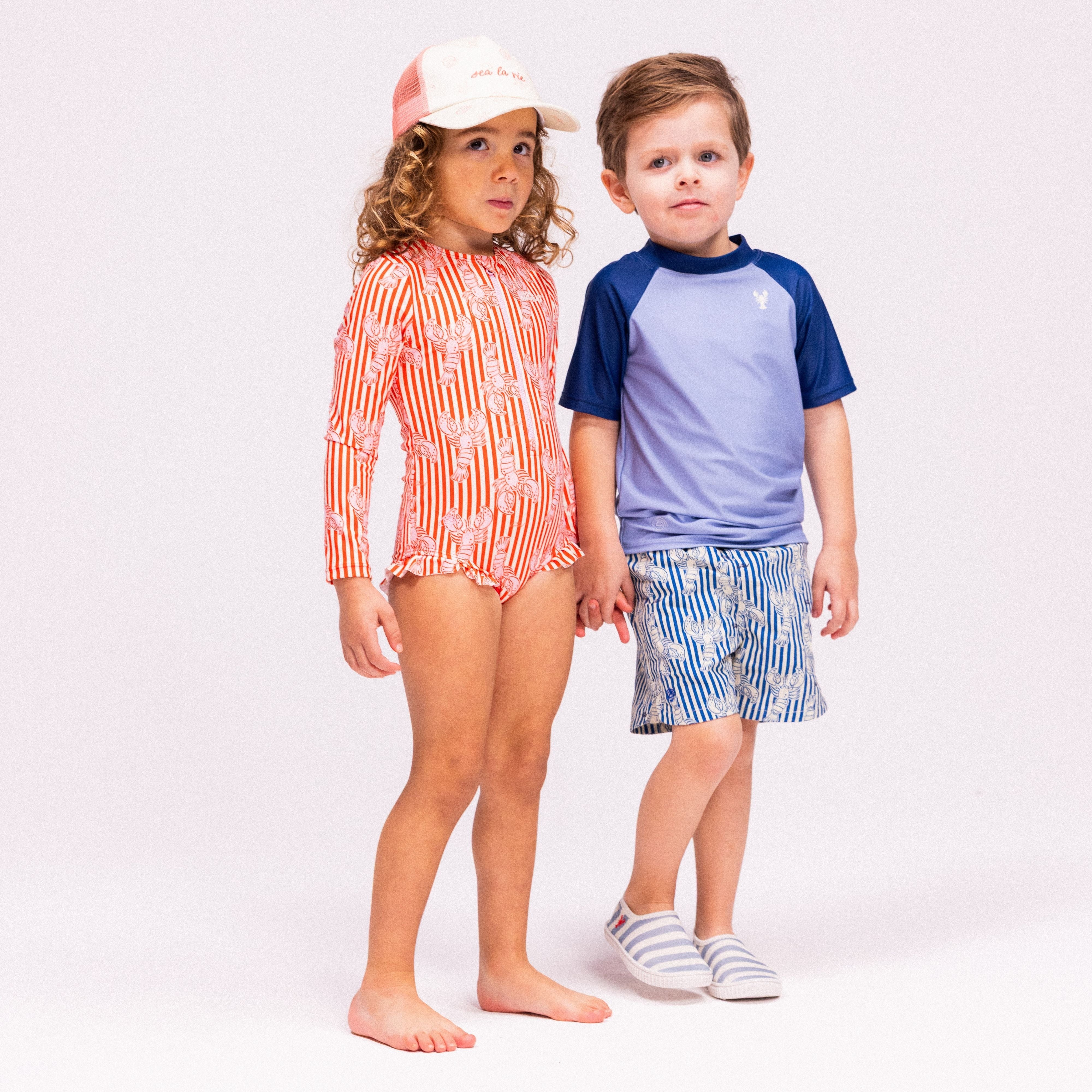 Kinder Waterschoenen - Blauw/Wit - Lobster Ray - Maat 19-29