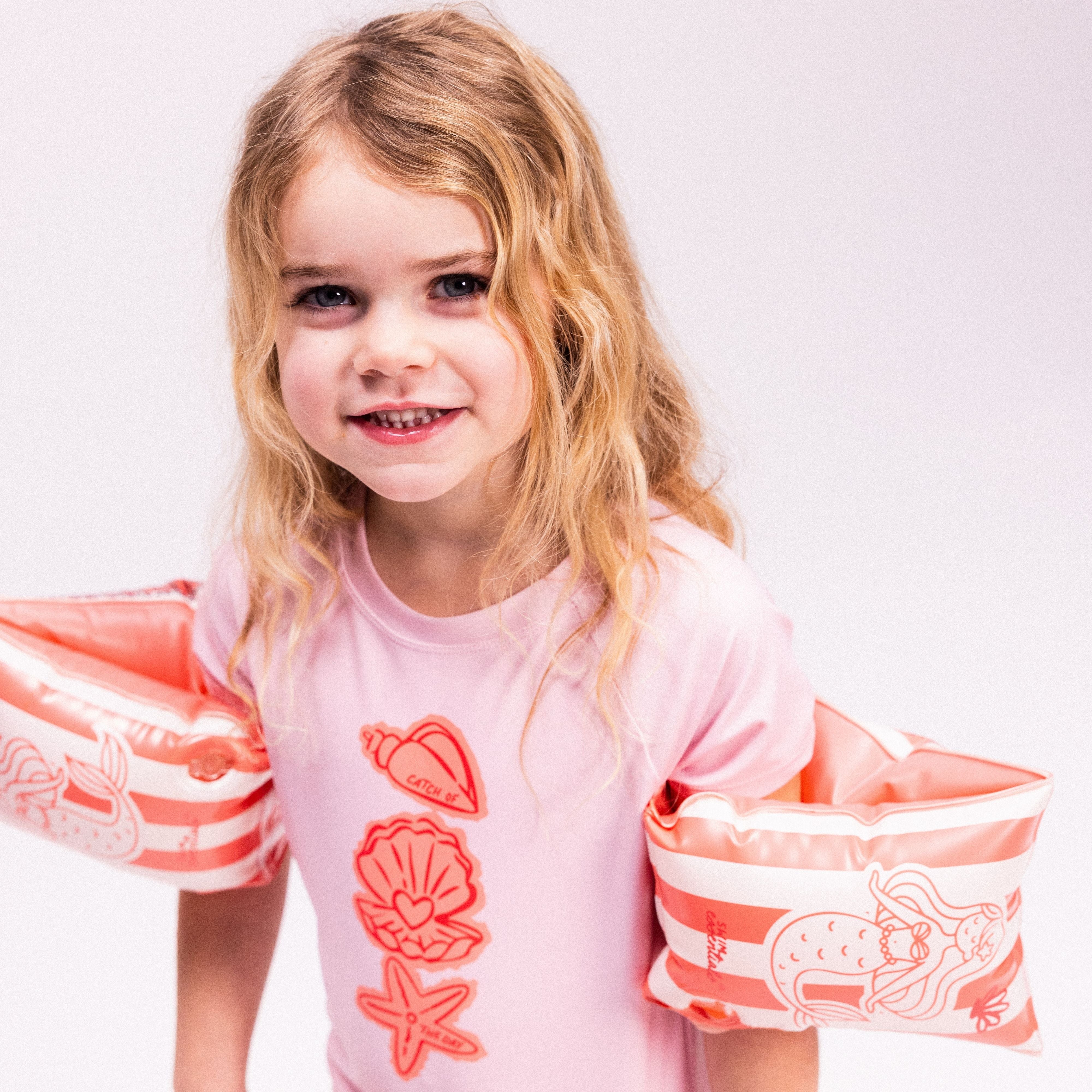 Zwemshirt Met Korte Mouwen - Roze - Coastal Charm