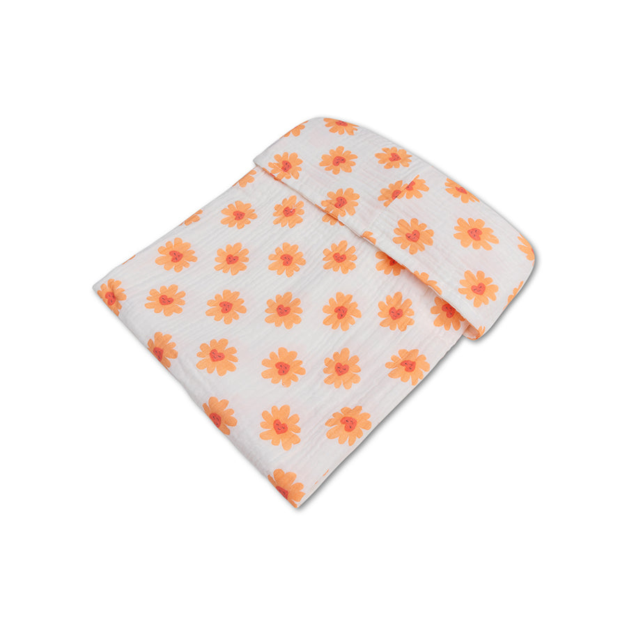 Strandponcho - Meerkleurig - Floral Love - 50 x 50 cm