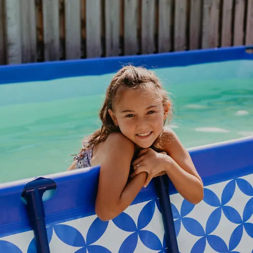 Opzetzwembad - Donkerblauw/Wit - Elegance - 260 x 160 x 65 cm