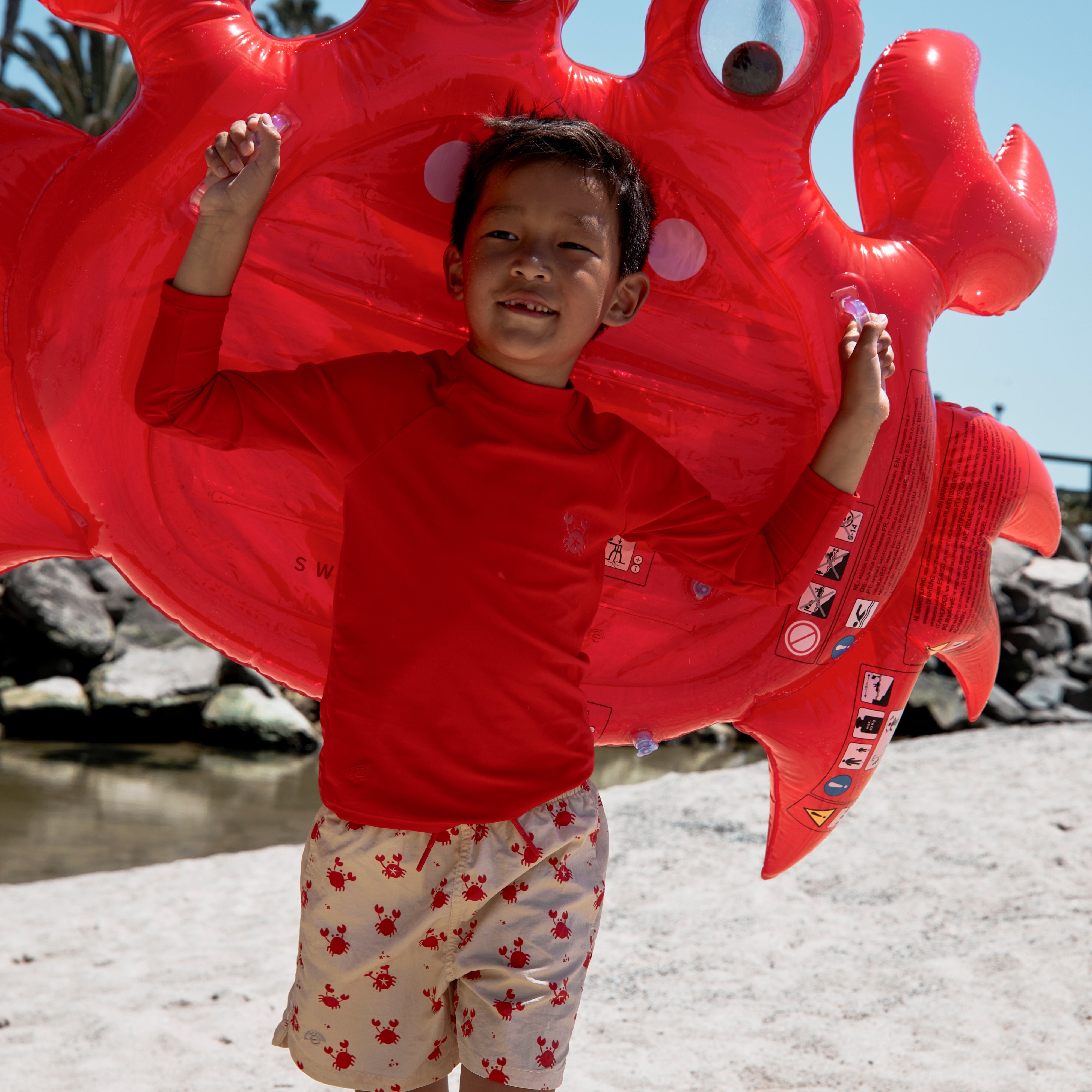 Luchtbed Zwembad Krab - Rood - Dreamscape