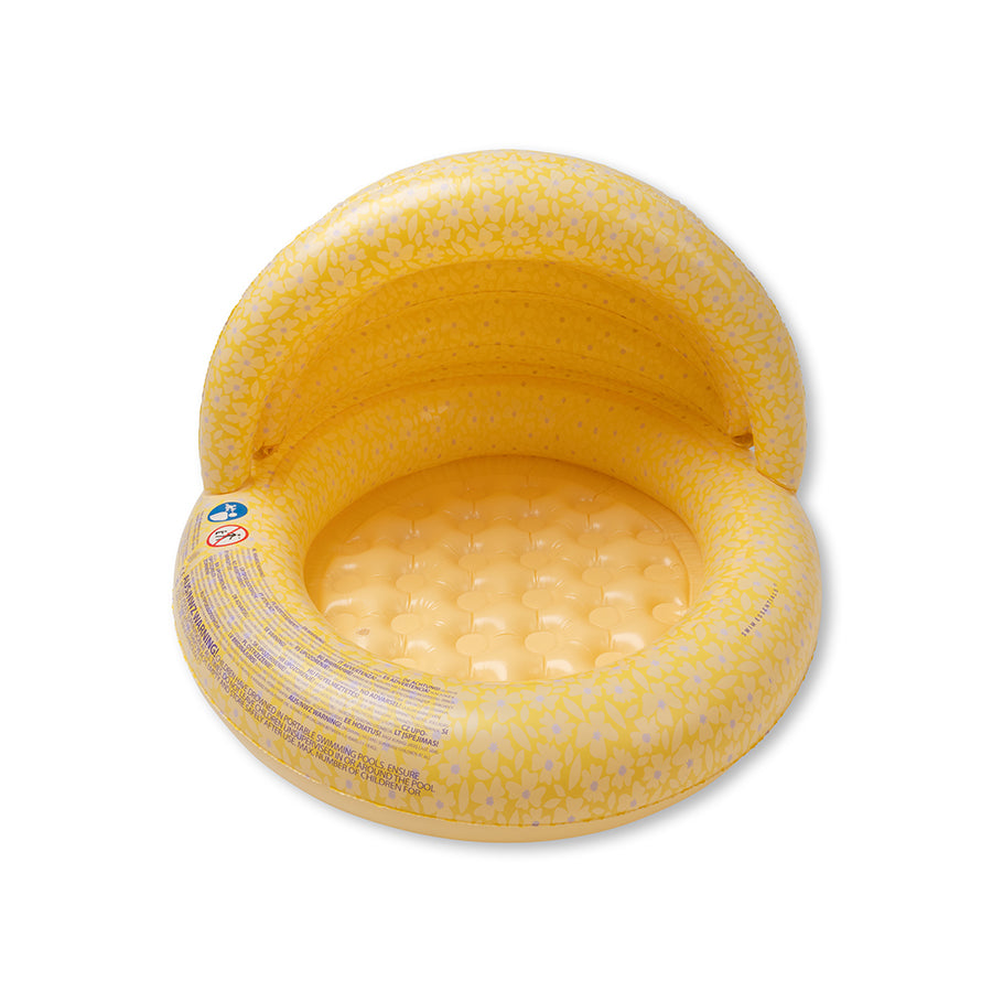 Kinderzwembad - Geel - Florish - Ø 100 cm met Zonnescherm
