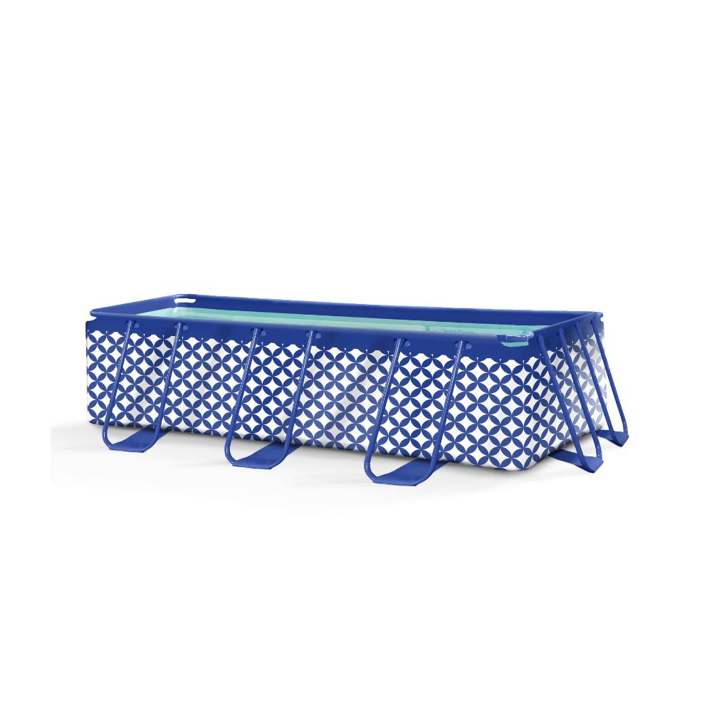 Opzetzwembad - Donkerblauw/Wit - Elegance - 400 x 200 x 100 cm