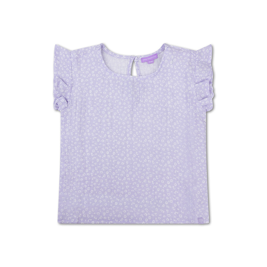 Lila Panterprint Shirt