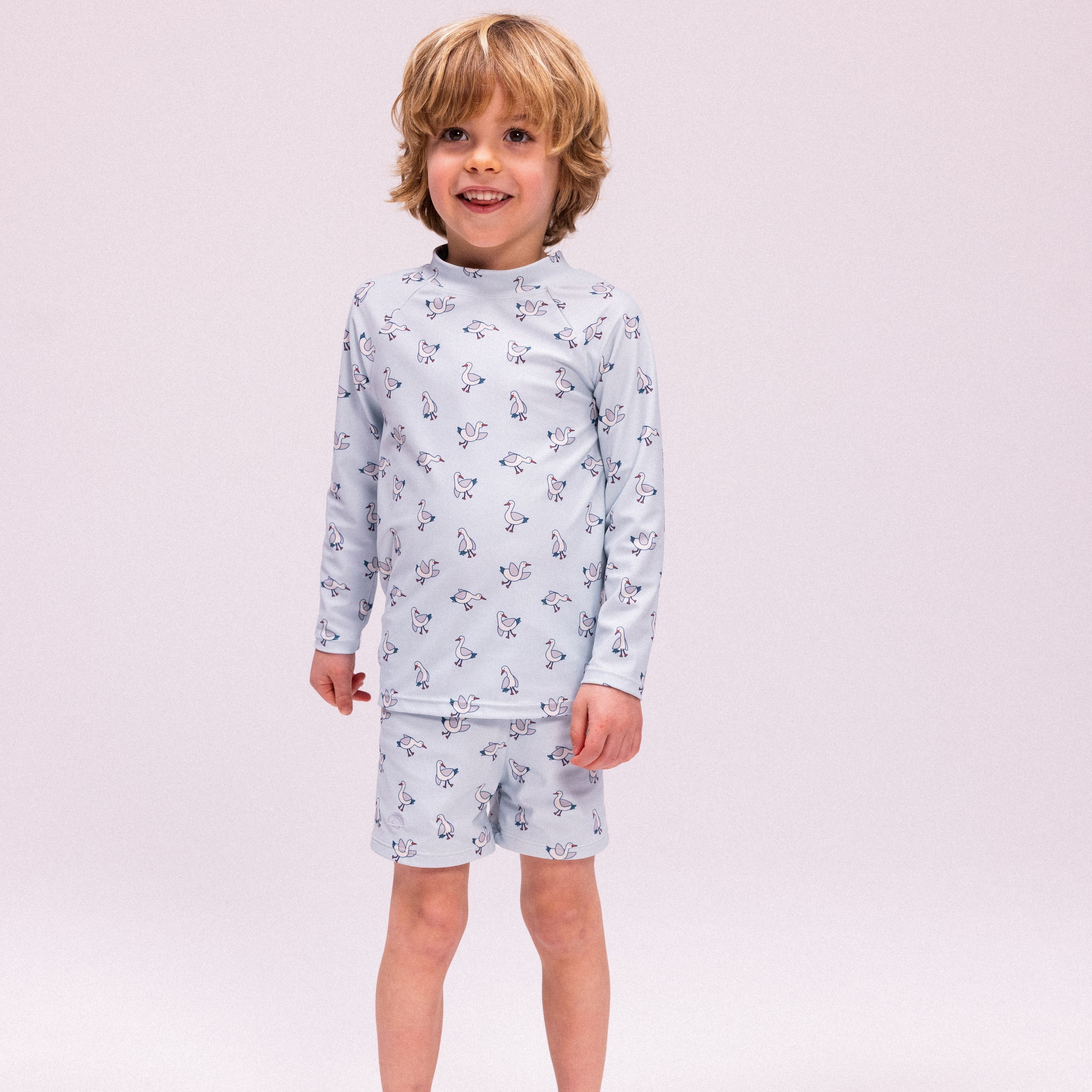 UV Zwemshirt Met Lange Mouwen - Blauw - Little Seagull