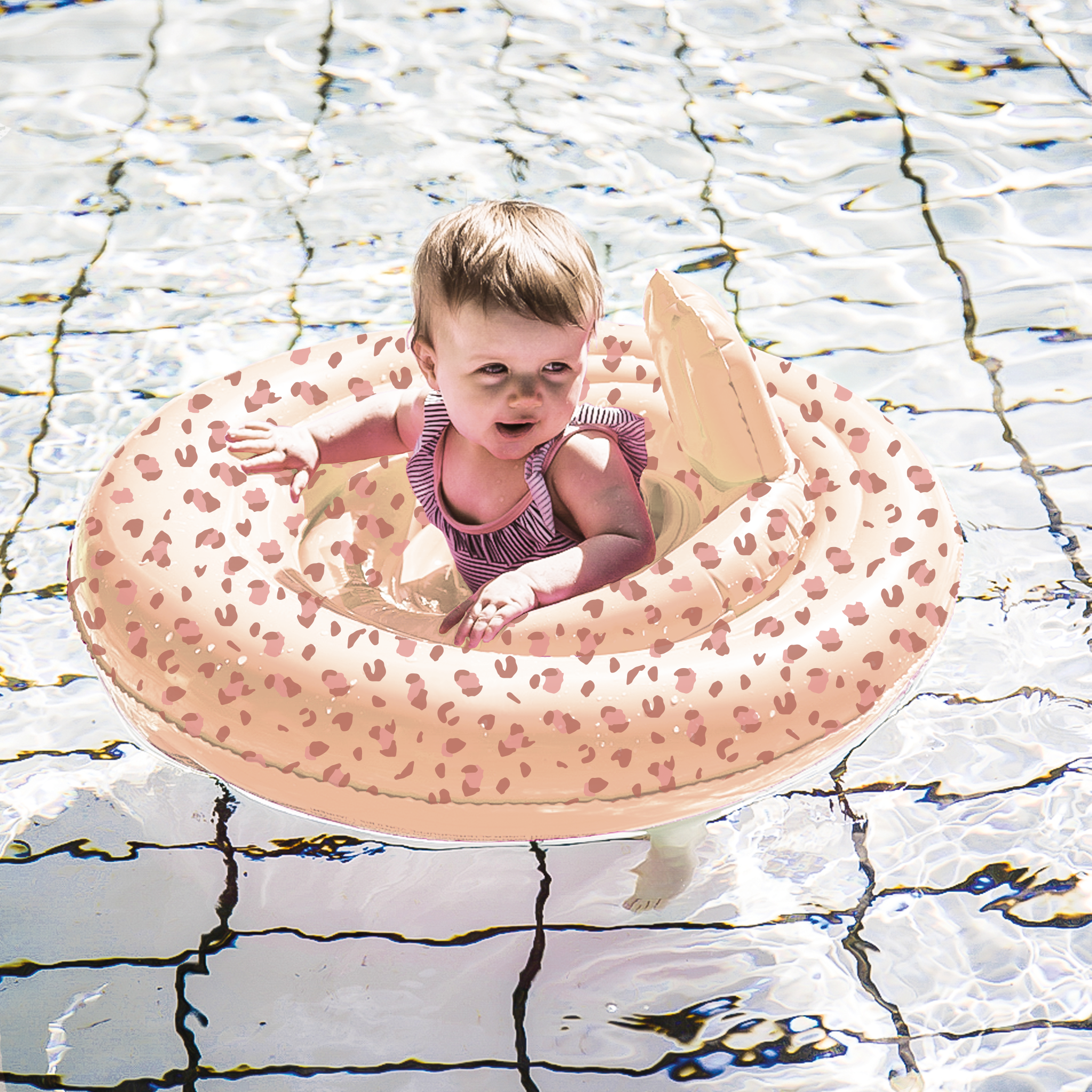 Baby Float - Oudroze - Leopard - 0/1 Jaar
