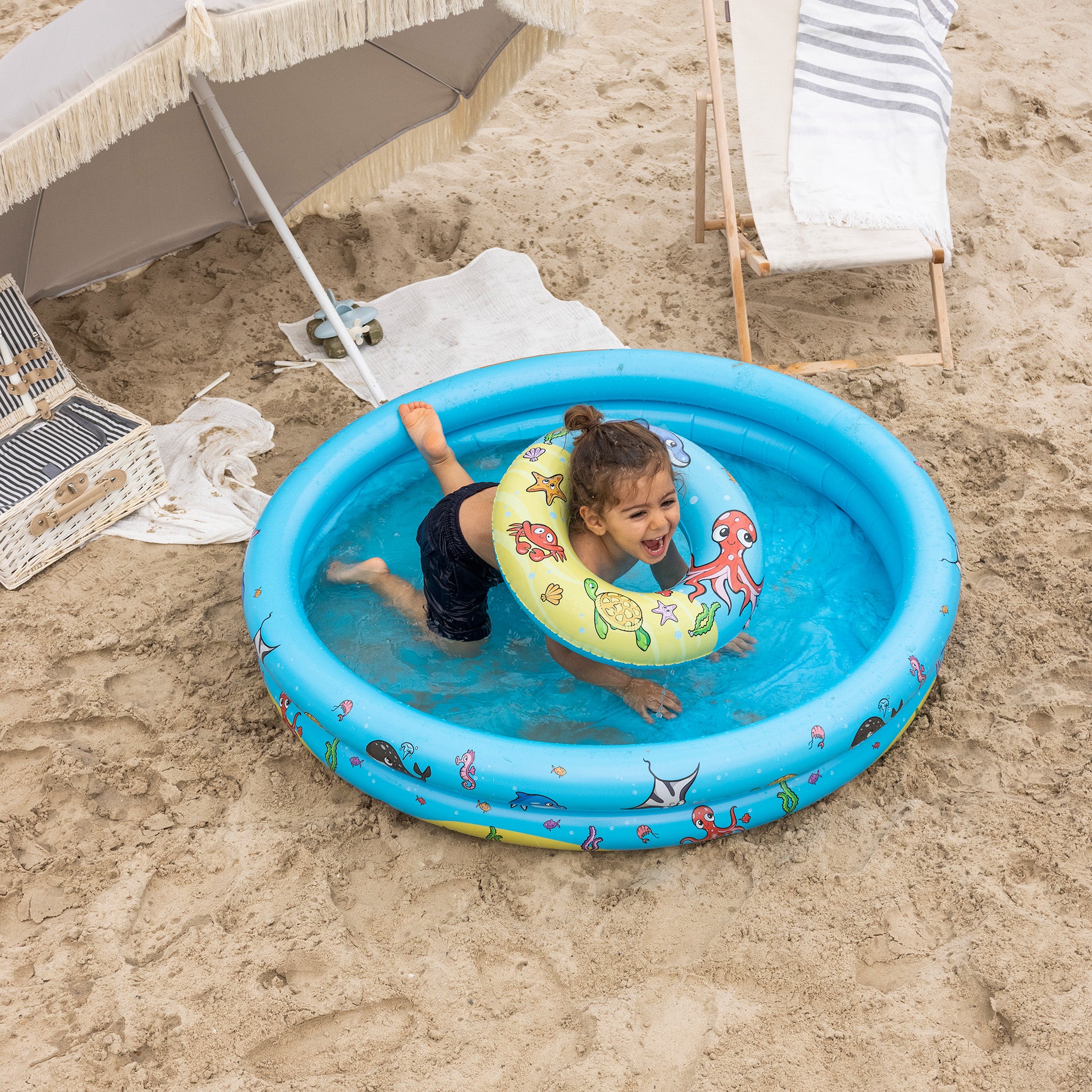 Speelzwembad Set - Meerkleurig - Mini Marine - Ø 120 cm