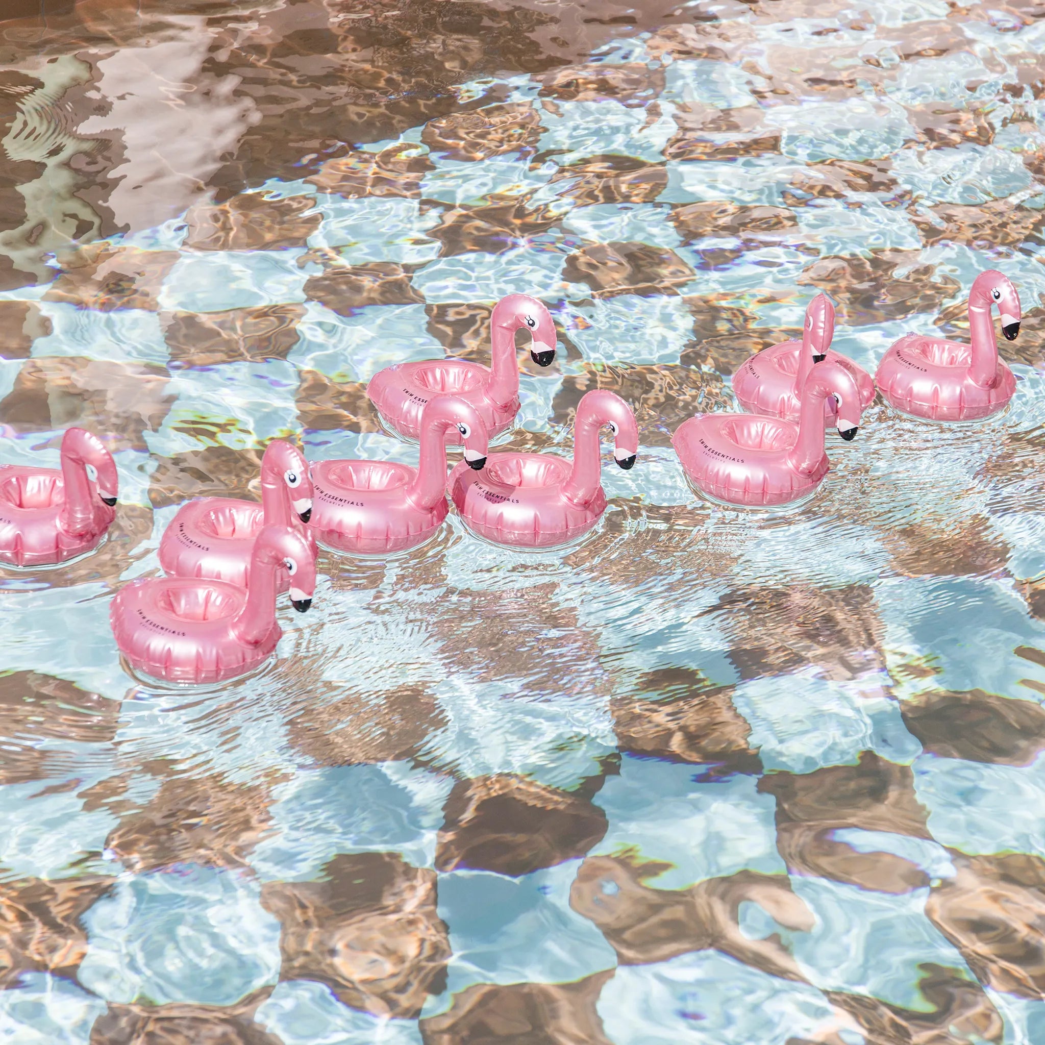 Bekerhouder - Roze/Goud Opblaasbare Flamingo - Dreamscape