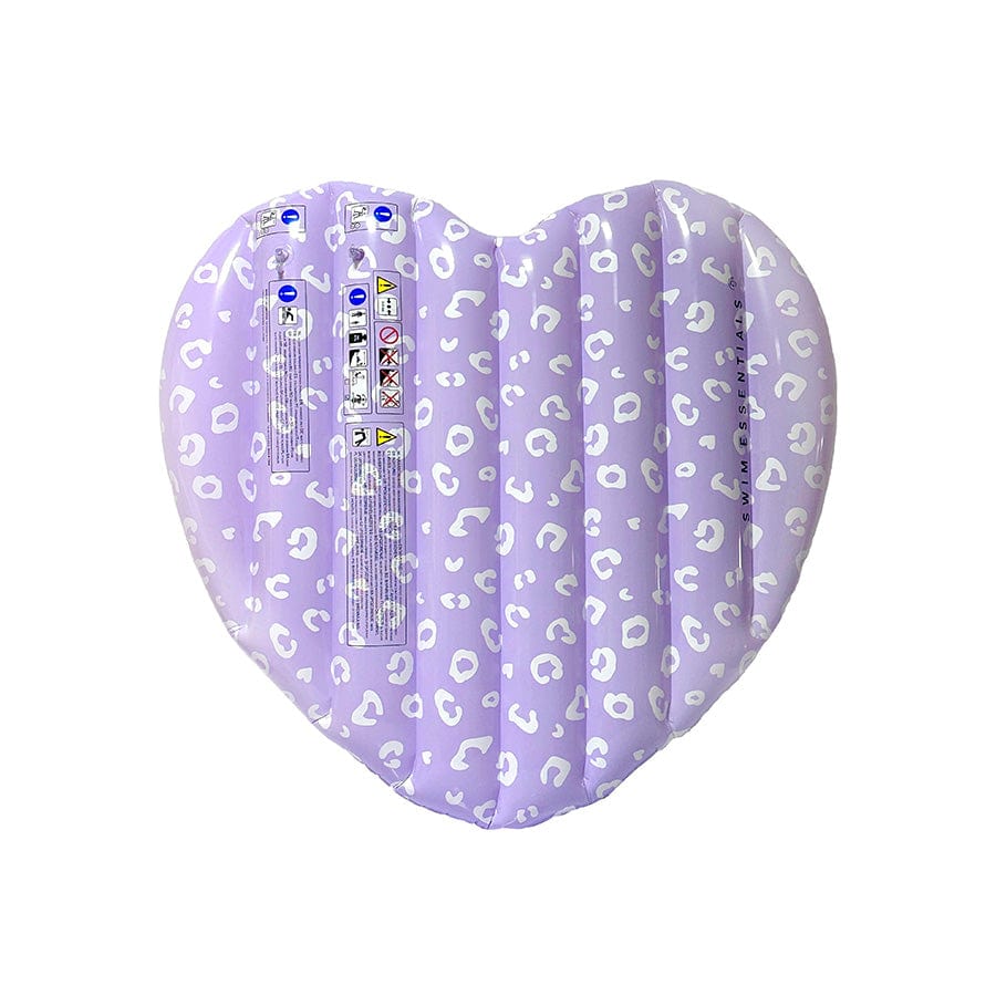 Luchtbed Zwembad - Lila Hart - Leopard - 150 cm