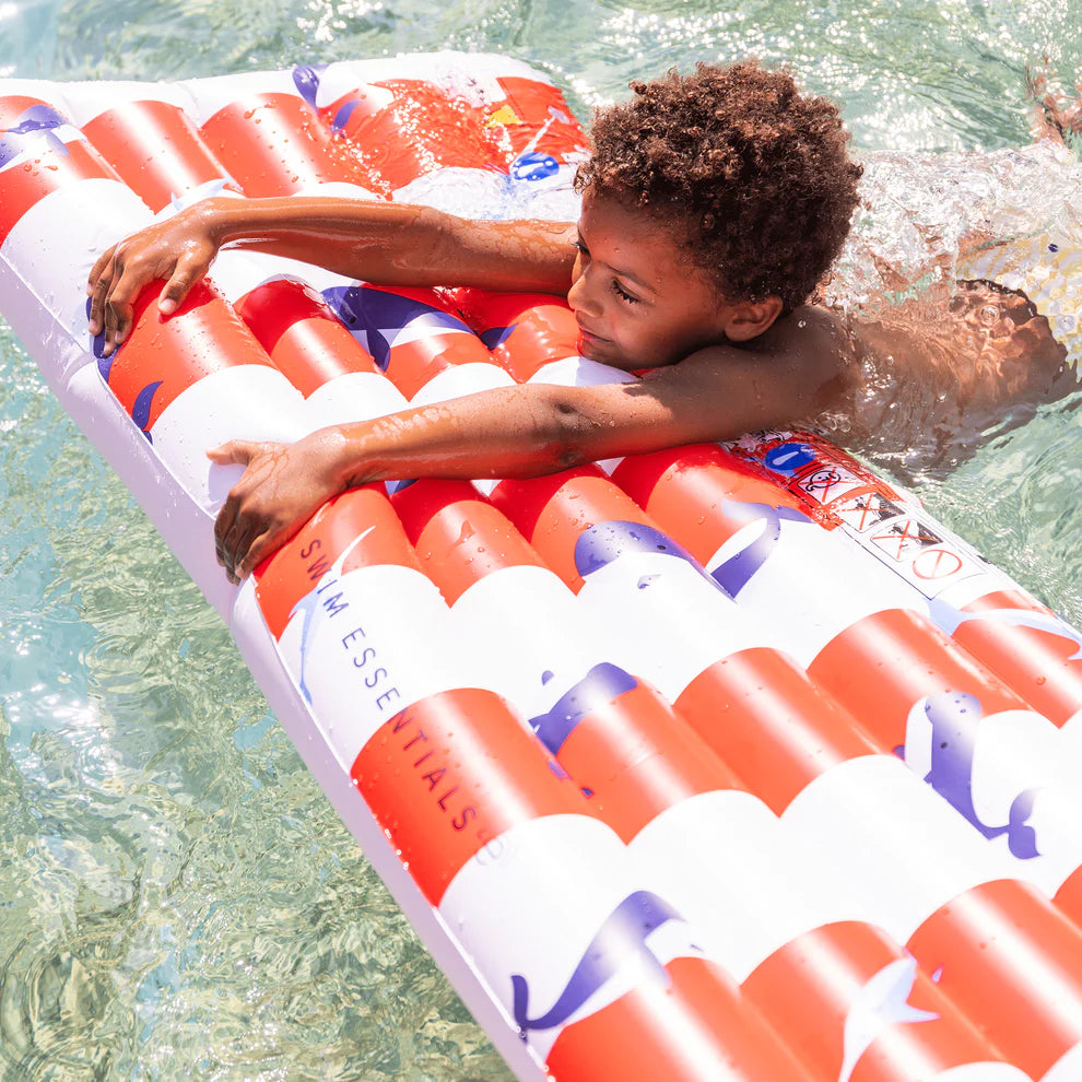 Luchtbed Zwembad - Rood/Wit - Ocean Stripes - 177 cm