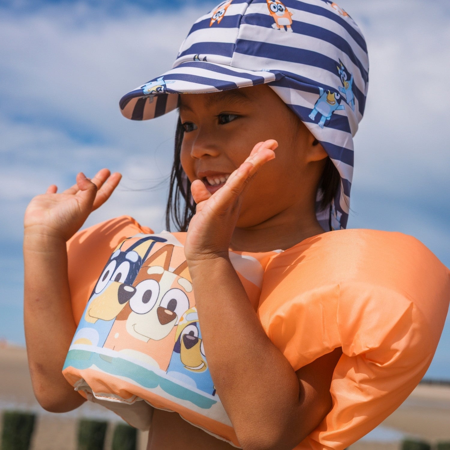 Puddle Jumper - Oranje - Bluey - 2/6 Jaar
