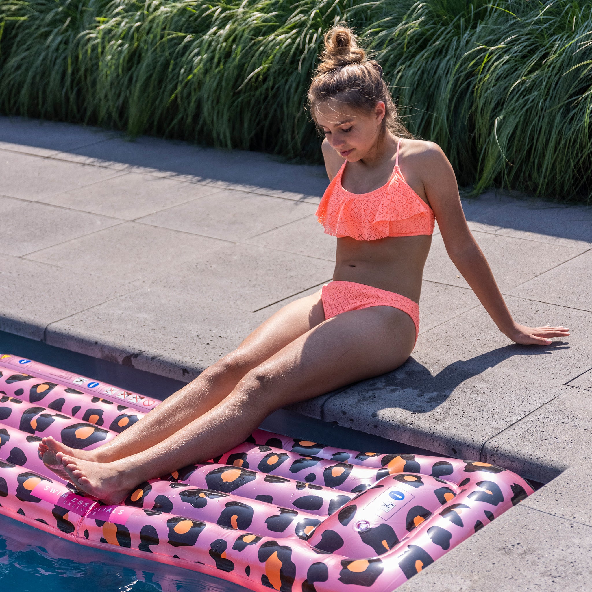 Luchtbed Zwembad - Roze/Goud - Safari Chique - 177 cm