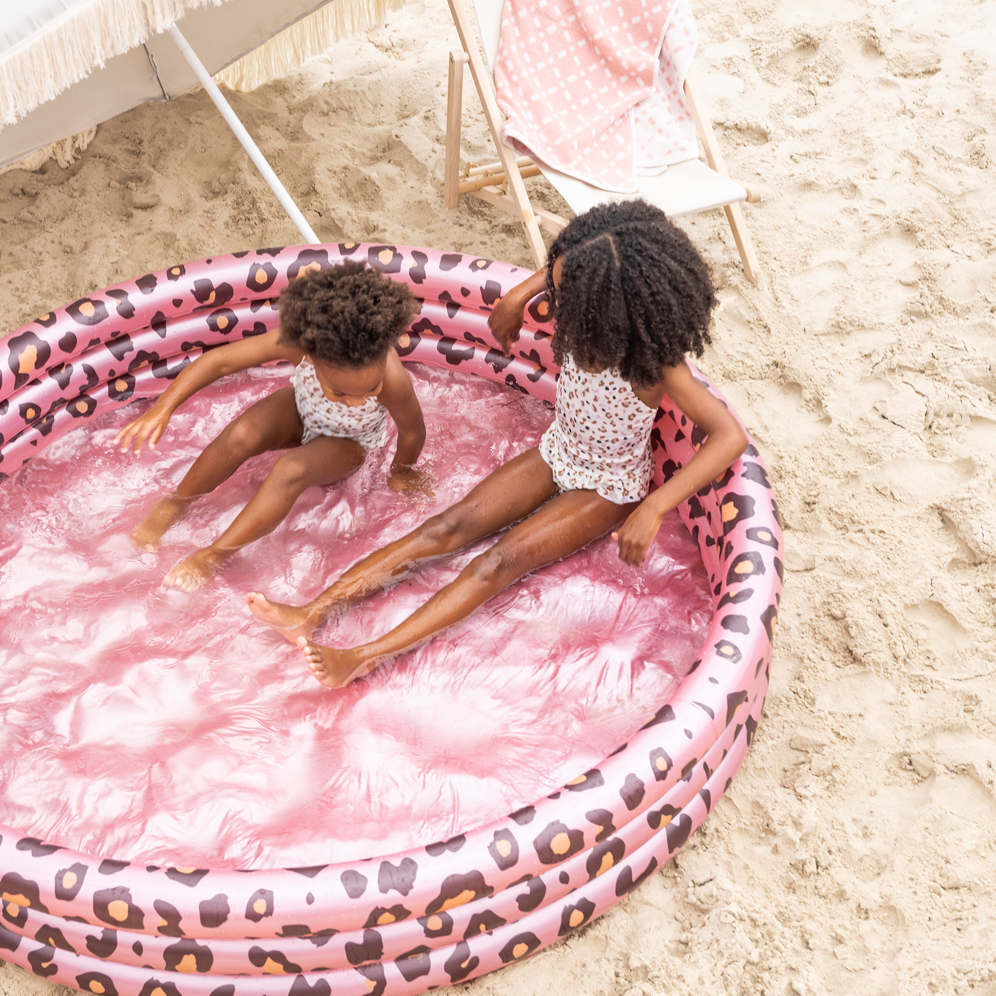 Kinderzwembad - Roze/Goud - Safari Chique