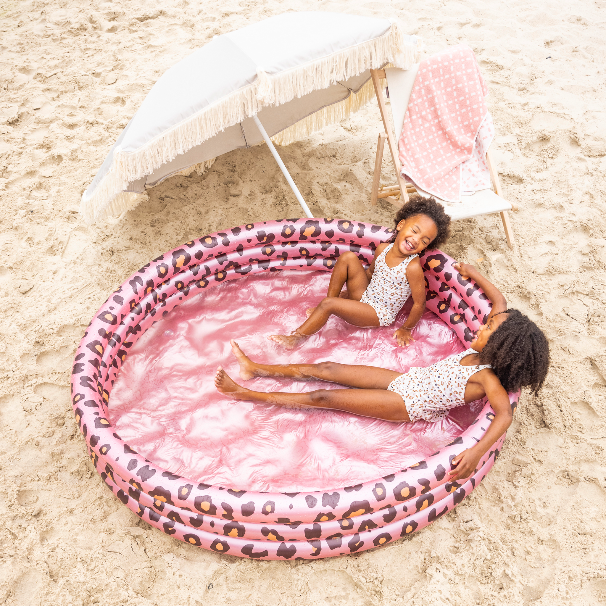 Kinderzwembad - Roze/Goud - Safari Chique