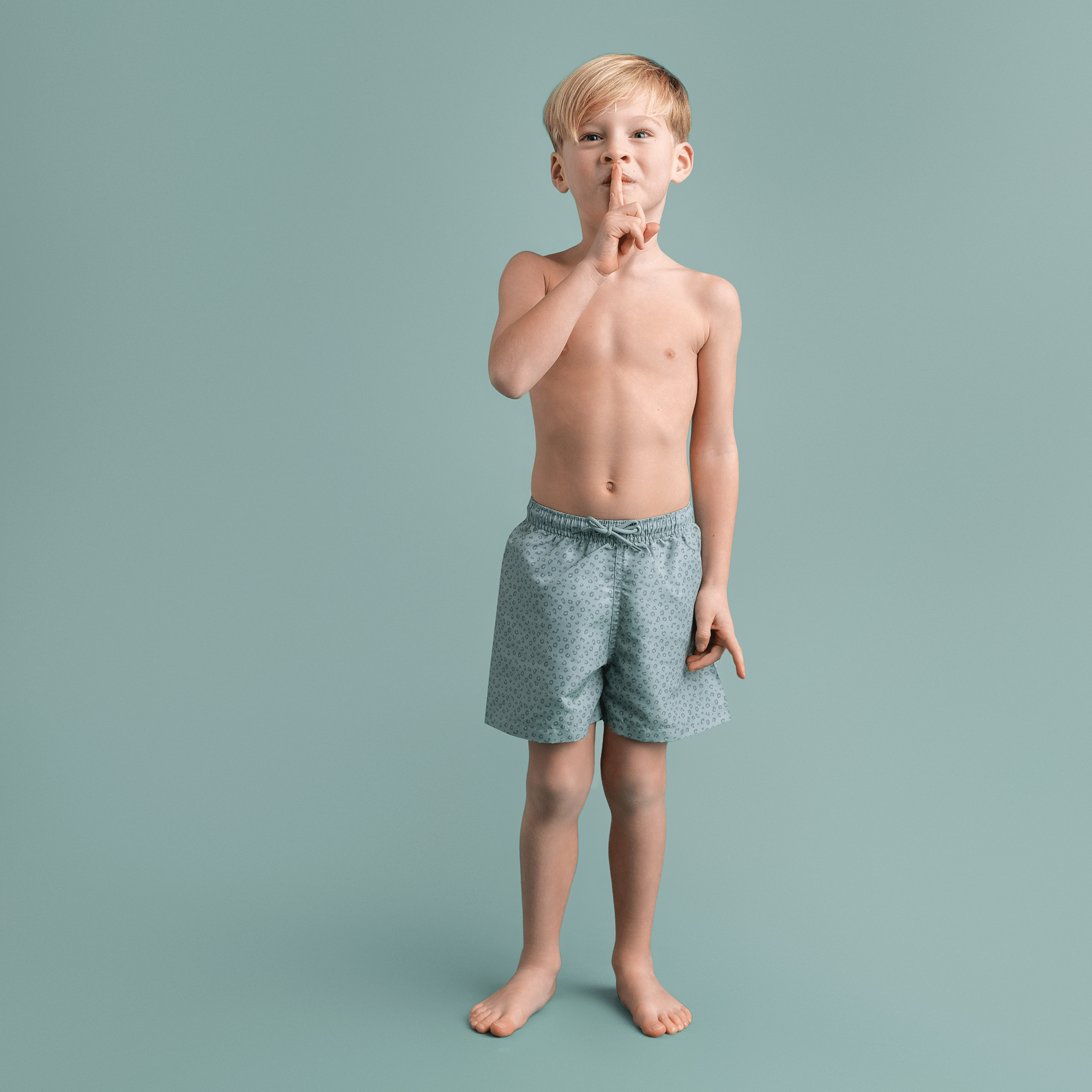 Zwembroek - Groen - Leopard