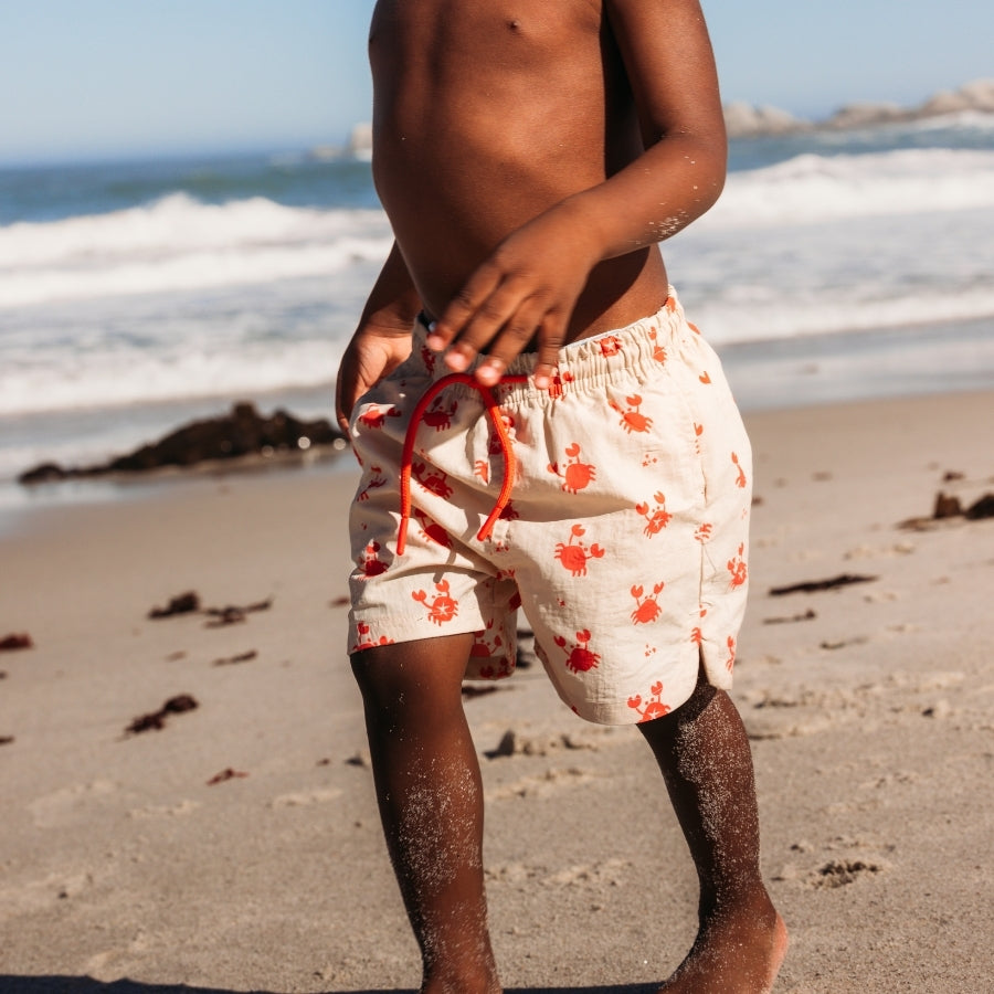 Zwembroek - Rood/Beige - Crabby