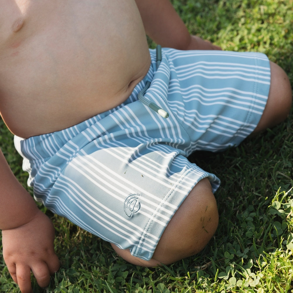 Zwemboxer - Groen - Resort Stripe