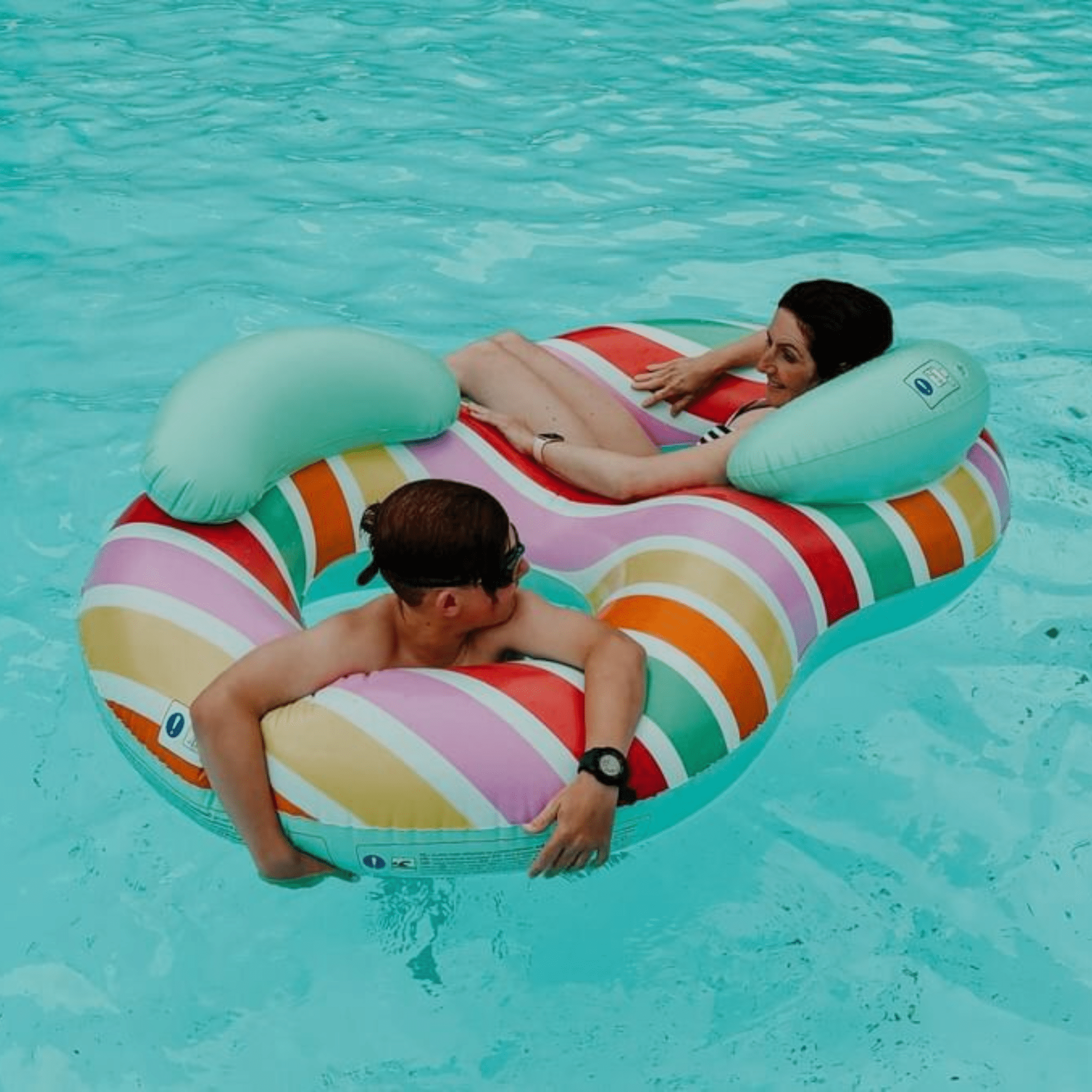 Zwemband Dubbel - Meerkleurig - Color Rush - Ø 190 cm