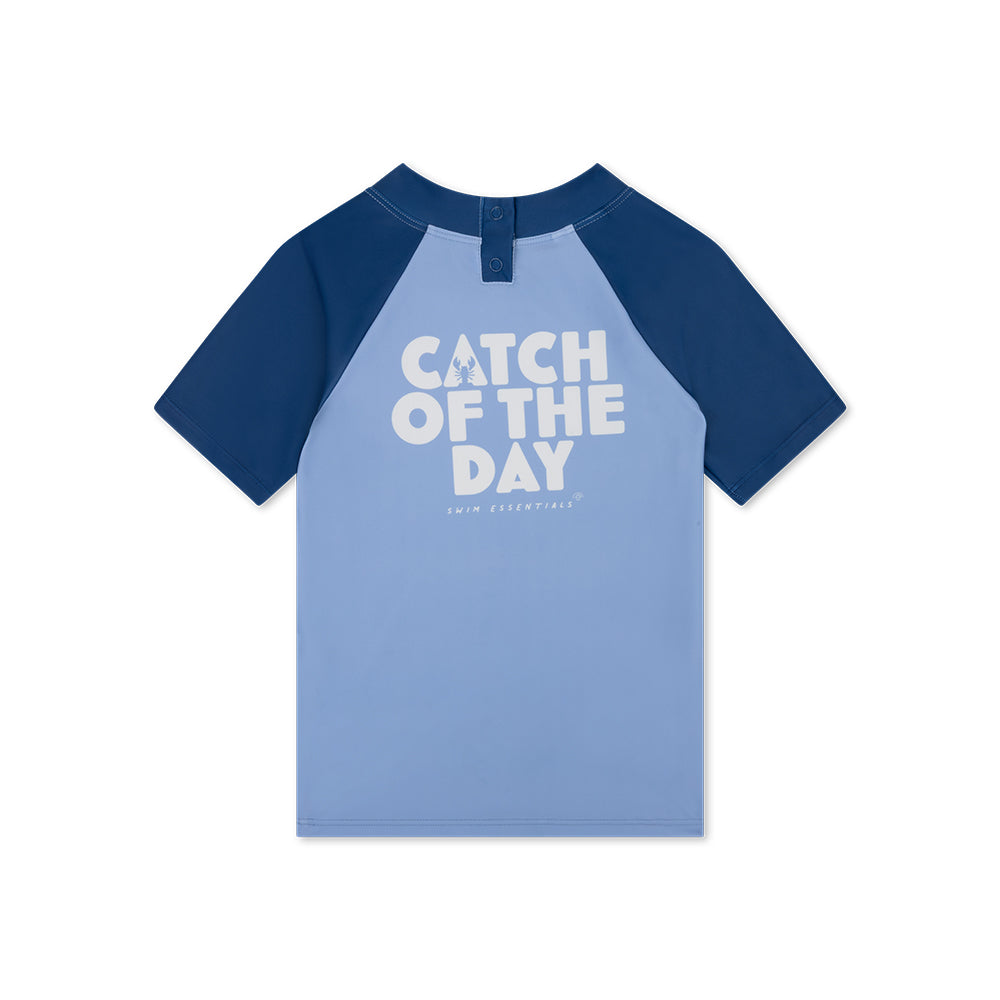 Zwemshirt Met Korte Mouwen - Blauw - Catch Of The Day