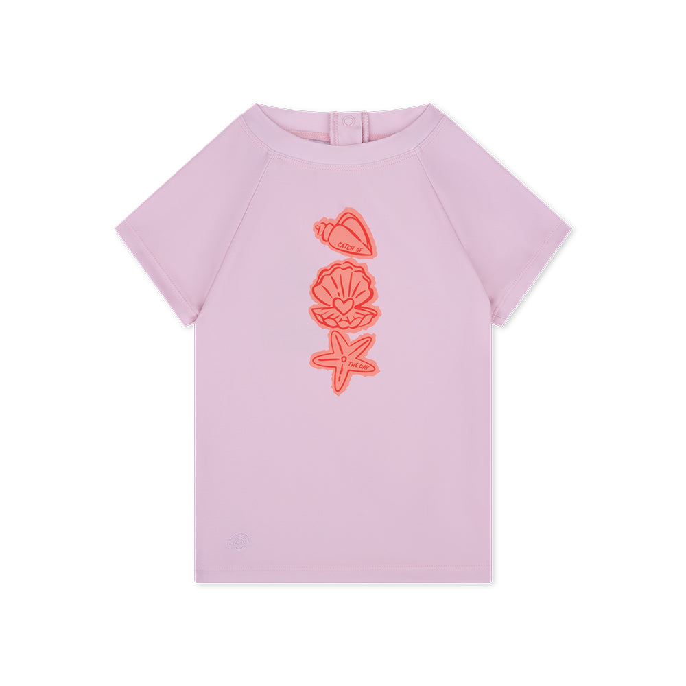 Zwemshirt Met Korte Mouwen - Roze - Coastal Charm