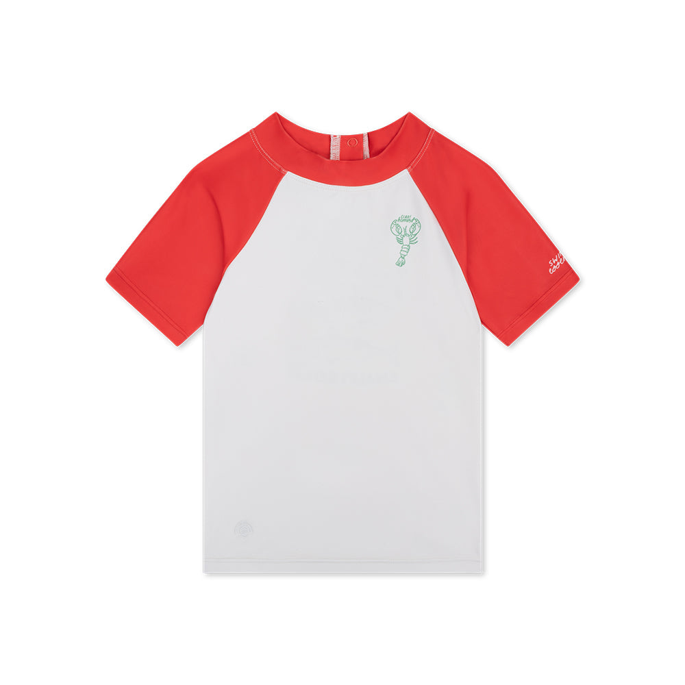 Zwemshirt Met Korte Mouwen - Rood - Catch Of The Day